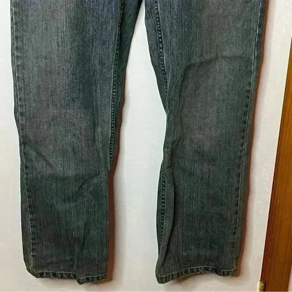 Plugg Distressed Denim Jeans Mens 36x30 Blue Y2K Skater Straight Leg - Picture 3 of 10